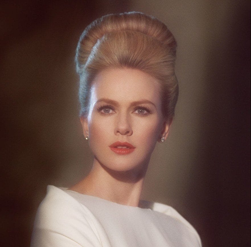 Naomi Watts representando una escena de la película "Marnie la ladrona", de Alfred Hitchcock.