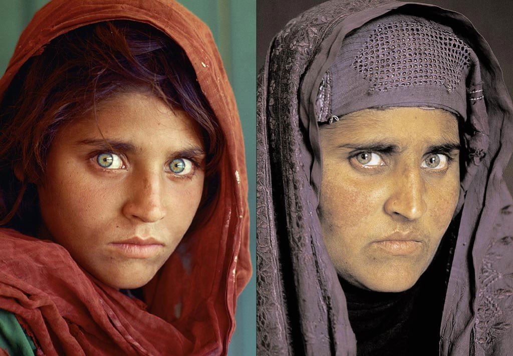 Sharbat Gula, niña afgana de ojos verdes