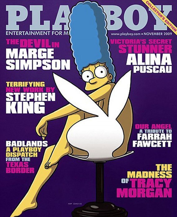 Con Marge Simpson, la primera portada dedicada a un  personaje de dibujos animados